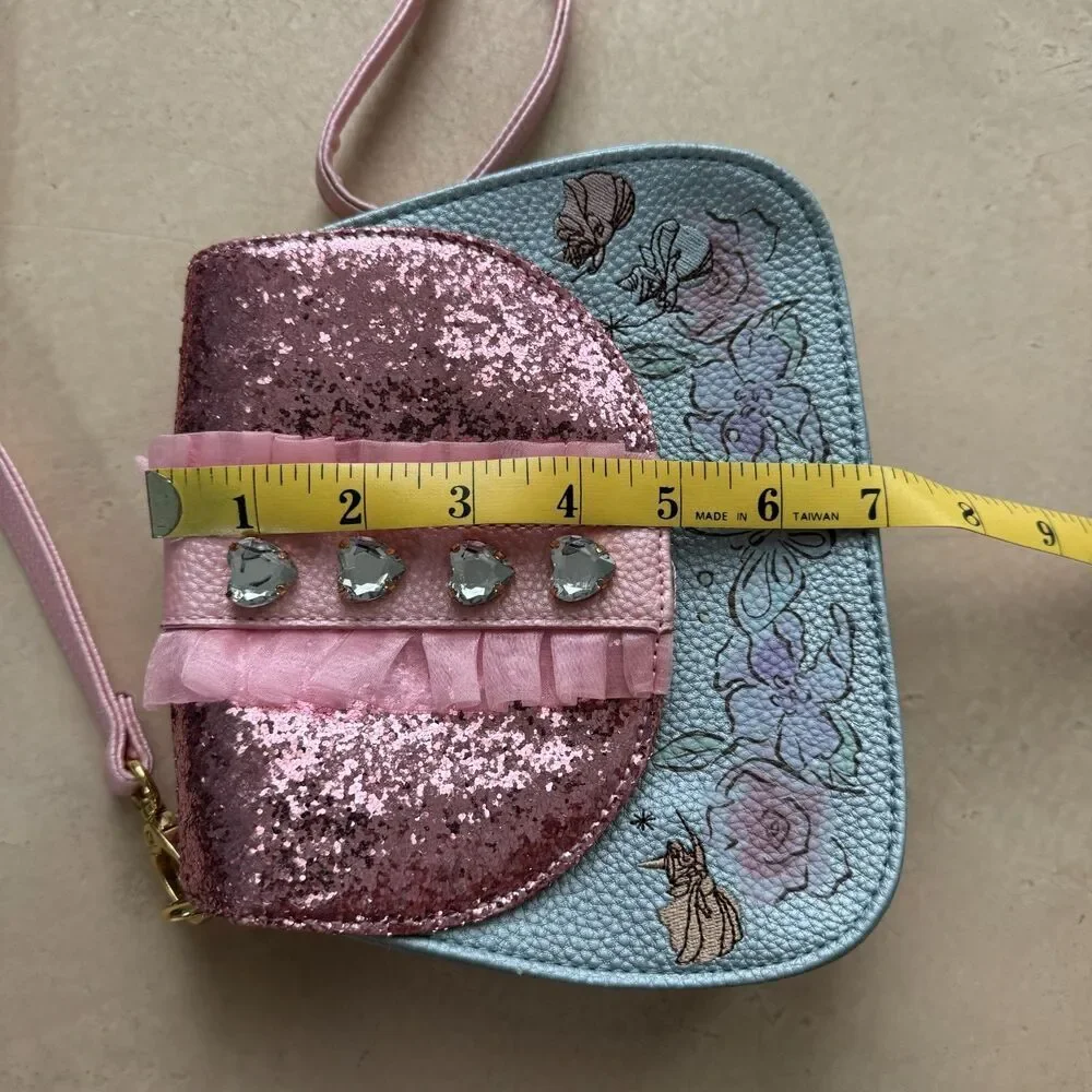 Disney Crossbody Bag Sleeping Beauty Sparkles Rhinestones Walt Disney World Kids